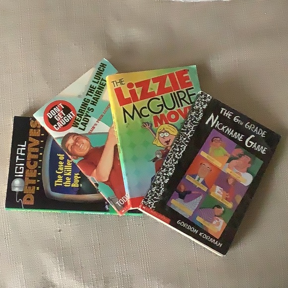 Lot of 4 youth teenager books, 6-8 grades, Digital Detectives, Lizzie McGuire - Picture 1 of 6